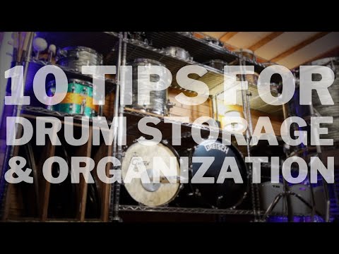 10 Tips For Drum Storage & Organization