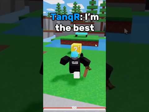 The BEST Roblox Bedwars Player to Exist… #shorts #roblox #tanqr #milyon