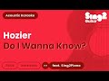 Hozier Do I Wanna Know Acoustic Karaoke Feat Sing2piano