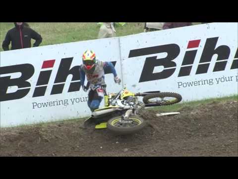 Jeremy Seewer crash FULLBACK MXGP of Great Britain MX2 race 2 - motocross