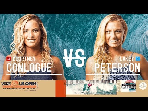 Courtney Conlogue vs. Lakey Peterson - Quarterfinals, Heat 4 - Vans US Open of Surfing - Women's CT