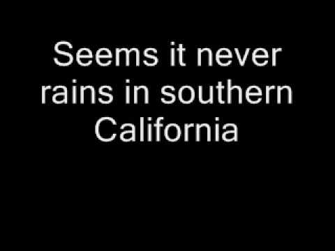 Albert Hammond - It never rains in southern California + text