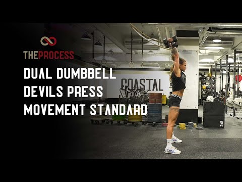 Dual Dumbbell Devils Press Movement Standard
