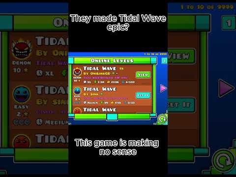 They made Tidal Wave epic??? #gaming #geometrydash #summer
