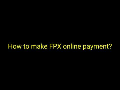 How to make FPX online payment?