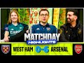 Arsenal HAMMER West Ham | West Ham 0-6 Arsenal | Match Day Highlights