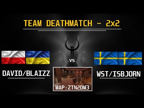 QUAKE 2 | 2x2 TDM - David/Blaizz vs wst/IsBjorn - map ztn2dm3 (The Rage)
