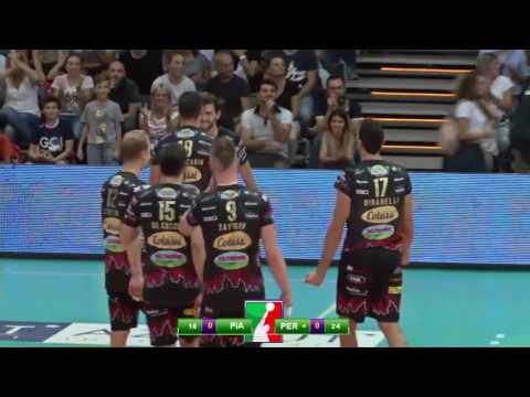 Superlega A1: LPR Piacenza - Sir Safety Perugia 1-3, highlights