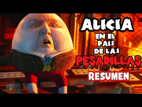 ALICIA en el pais de las PESADILLAS (Alicia a través del espejo) | Resumen en 10 minutos