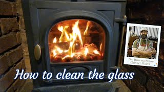 How to keep the glass clean on a Stove or log burner -