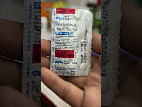 Ciplar la 20 tablets 💊 #medicine #pharmacist
