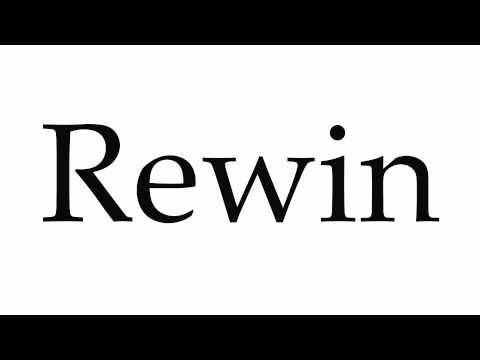 How to Pronounce Rewin