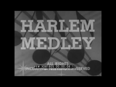 "HARLEM MEDLEY"  1940s AFRICAN AMERICAN SOUNDIES   JAZZ, TAP, GOSPEL & BOOGIE  MILLS PANORAM XD81805