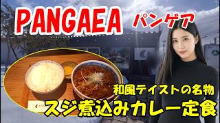 【PANGAEA（パンゲア）】名物メニューのスジ煮込みカレー定食　福井県の春江にある大人気カレー店　カレーなのに和風テイスト　福井県坂井市