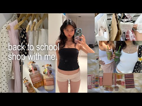 THRIFT + SHOP W ME FOR BACK TO SCHOOL | thrift day, makeup + hair care restock, big haul