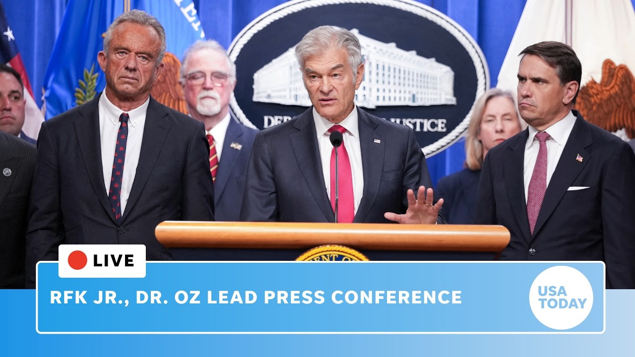Live: RFK Jr., Dr. Oz lead press conference announcement on health care fraud