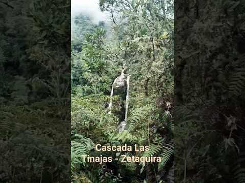 La majestuosa cascada Las Tinajas, en Zetaquira, Boyacá.