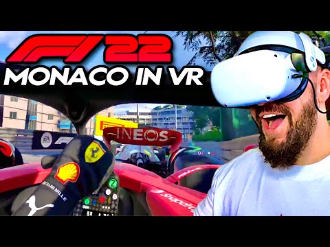 F122 VR MONACO GAMEPLAY! - RACING Monaco for the FIRST TIME in VR