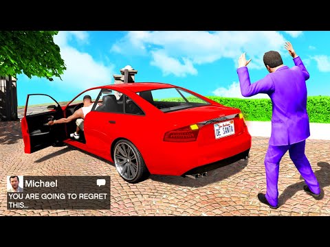 I Stole Michael's Car in GTA 5! (BAD IDEA)
