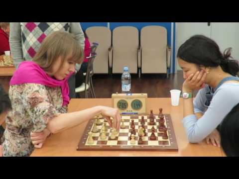 2017-03-10 WGM Giyra - WIM Dordzhieva Ostankino chess Cup