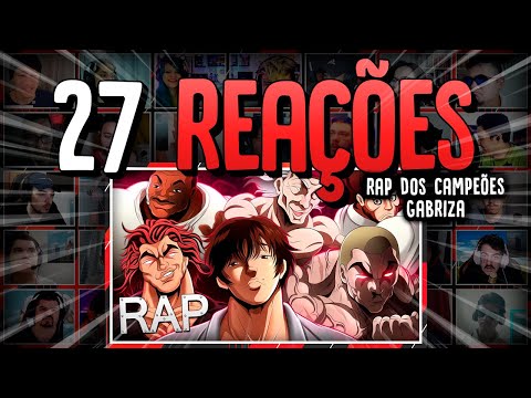 27 REAÇÕES | Rap dos Campeões (Baki the Grappler) ESPECIAL 100K | URT ♫