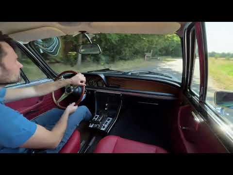 Driving Video - BMW 3.0 CS Automatic - 1974, Polaris, Red Leather, A/C - Oldenzaal Classics