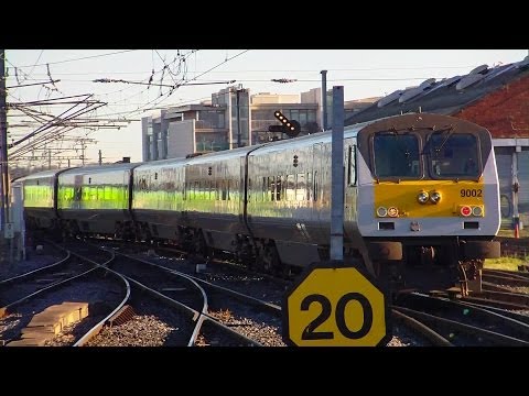 NIR 201 Class Locomotive 209 + Enterprise Train - Connolly Station