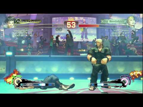 IggyPop_FanClub [Makoto] Vs SuperTanshio [Cody] SSF4 AE 2012 Japanese Matches - PSN