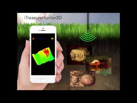 I Treasure Hunter 3d Gold Metal Detector Underground Scanner Walking Stick Pole Style Locator