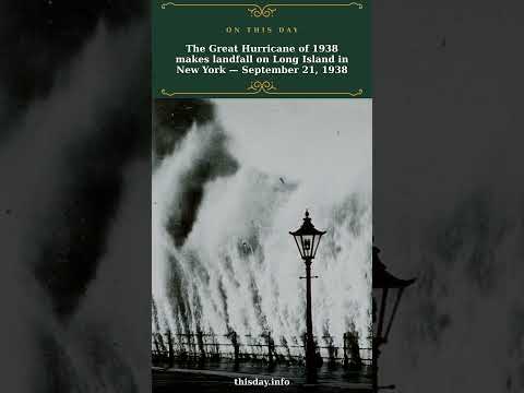 How did the 1938 hurricane reach Category 5 strength?