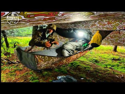 Camping In Hurricane Fiona With Heavy Rain And Strong Wind