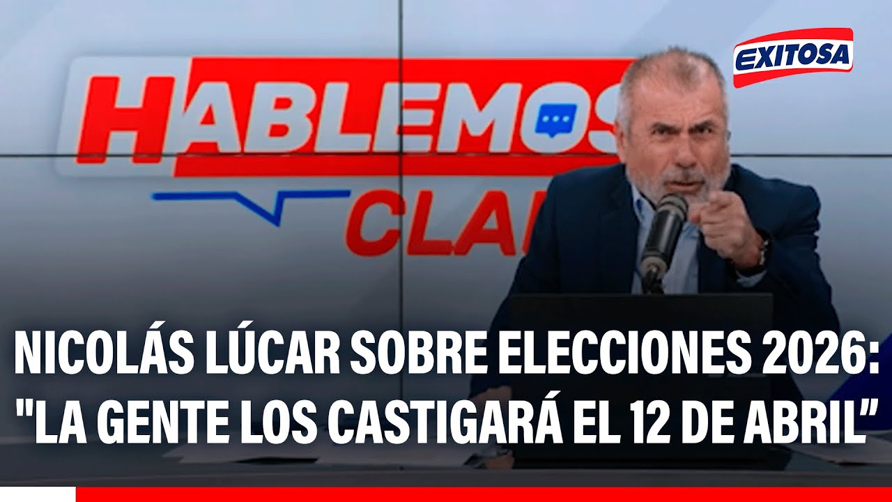 🔴🔵 Nicolás Lúcar sobre Elecciones 2026: "La gente los castigará el 12 de abril"