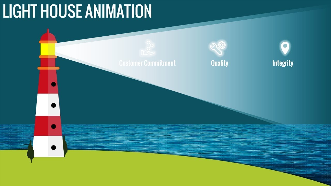 Multipurpose PowerPoint template/Lighthouse animation/Business Infographics