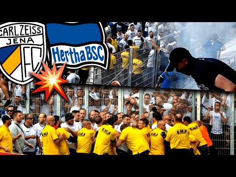 Warum Hertha-Ultras in Jena den Innenraum stürmten...