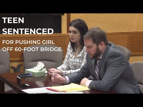 Watch: Teen sentenced for pushing girl off 60-foot bridge