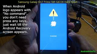 Samsung Galaxy On7 Prime SM-G611K Hard Reset