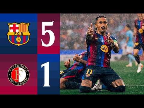 Yamal brille : résumé de FC Barcelone - Feyenoord (5-1) en Ligue des Champions