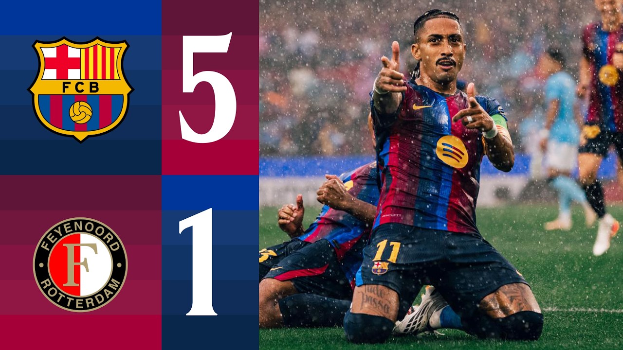 FC Barcelona 5 - 1 Feyenoord Rotterdam highlights