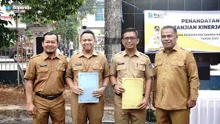 Penandatanganan Perjanjian Kinerja Perubahan Badan Pendapatan Daerah Kabupaten SerangTahun 2024