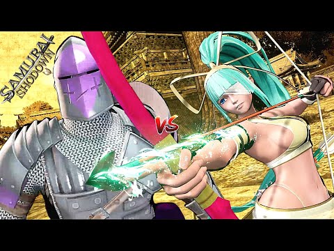 Samurai Shodown WARDEN vs MINA MAJIKINA Max Level 5 Gameplay | Season Pass 2 DLC | Samsho 2019 | PS4