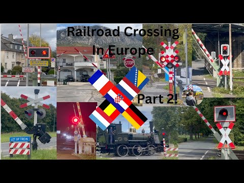 Railroad crossings of Europe | Spoorwegovergangen in Europa | Part 2