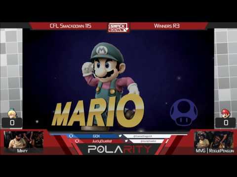 CFL Smackdown 115 WiiU - Minty (Rosalina) vs MVG RoguePenguin (Mario) - Winners R3