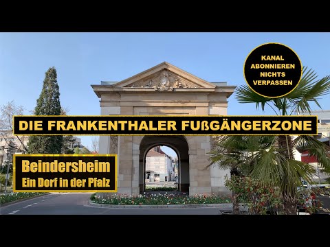 Die Frankenthaler Fußgängerzone