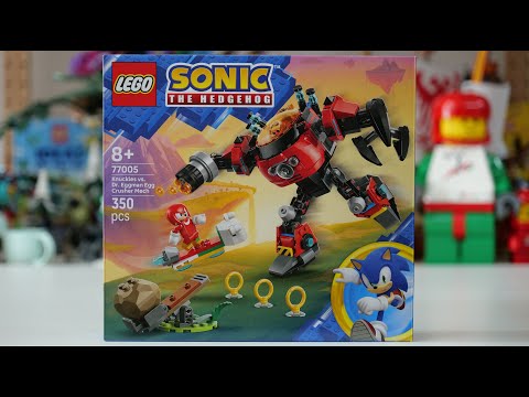 LEGO Sonic the Hedgehog 77005 Knuckles vs. Dr. Eggman Egg Crusher Mech Speed Build