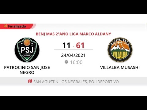 Benjamin masc 2011 VILLALBA MUSASHI - PATROCINIO SAN JOSÉ