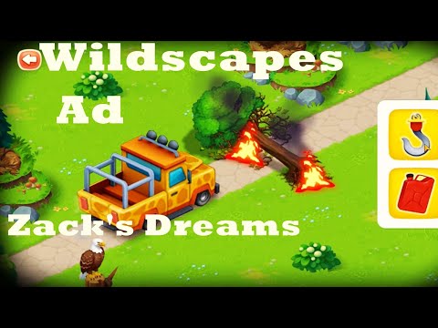 Wildscapes Ad - Mini game - Zack's Dreams |gameplay | ios | android | panda, car | walkthrough