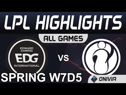 EDG vs IG Highlights ALL GAMES LPL Spring 2020 W7D5 Edward Gaming vs Invictus Gaming by Onivia