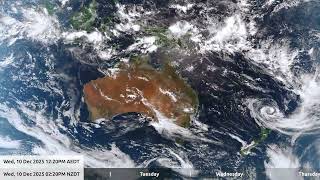 12 Dec 2025, 5 day weather timelapse Australia / New Zealand