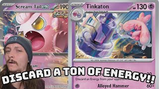 Disrupt your Opponents energy with Tinkaton and Scream Tail ex!!