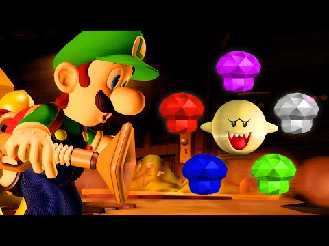 Luigi's Mansion 2 HD - All Gems and Boo Locations (Guide & Walkthrough)